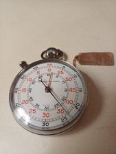 Orologio cronometro 3 Scale NOS 57mm EXCELSIOR PARK doppia cassa 1966 Rare