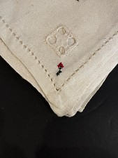 SET 6 VINTAGE LINEN HAND