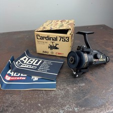 Mulinello da spinning vintage ABU GARCIA CARDINAL 753S bobina con gonna 5.4:1 Giappone con scatola