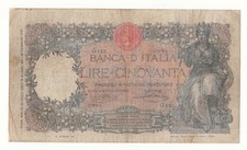 50 LIRE BUOI  DECR - 22 - 01 - 1919  R2