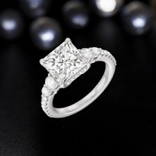 Anello oro bianco con - bianco,
