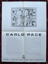 Invito/manifesto 197° mostra La Galleria il Salotto COMO. CARLO PACE. 