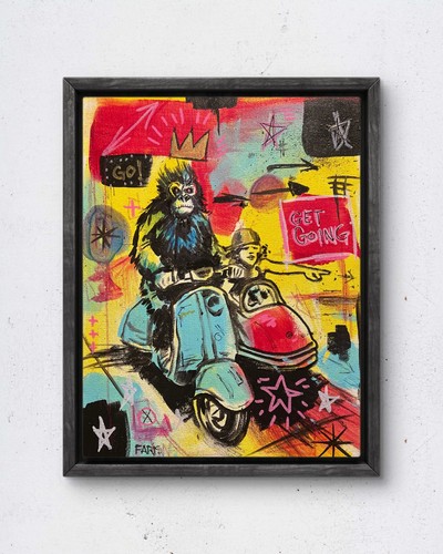 Faris art get going - faris, going-11x14