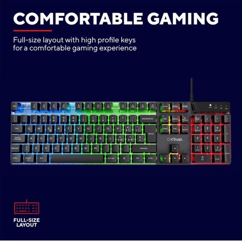 Trust gaming gxt azor - trust, tastiera