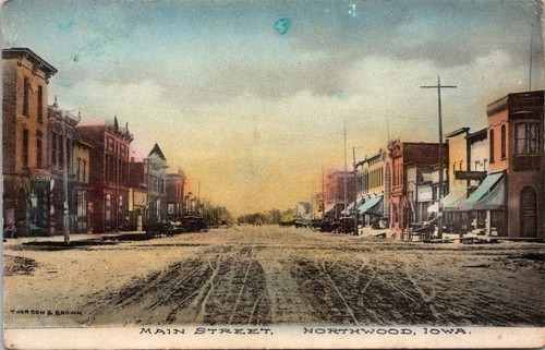 Cartolina northwood iowa main - northwood,