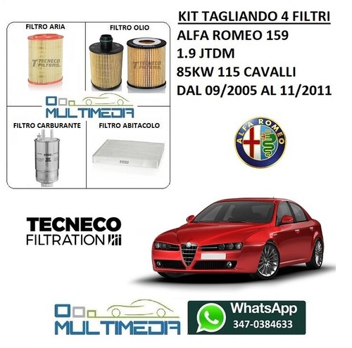 Kit filtri tecneco - tecneco, alfa