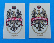 EDOARDO BIANCHI ADESIVI TUBO TESTA E TUBO SEDILE PER BICI VINTAGE