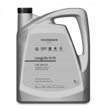 OLIO MOTORE 0W30 ORIGINALE AUDI VW SEAT SKODA VOLKSWAGEN LONGLIFE 504/507.00 5LT