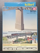 Kibri Scala H0 9751 Pilastro Del Viadotto In Mattoni Modello Di Treno Vintage