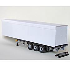 Semirimorchio A Fondale Mobile 1/43 Neutro, Bianco - Eligor 118298