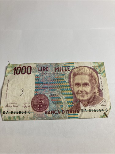 1000 lire italy bank - lire, note