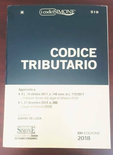 Codice tributario 2018 - codice,