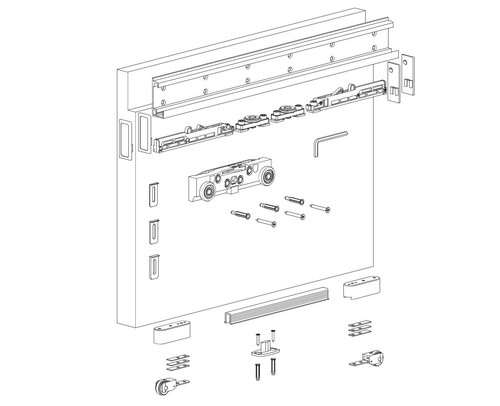 Kit per porte scorrevoli - , terno