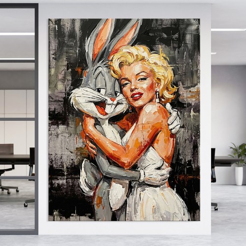 Quadro marilyn monroe bunny - quadro,