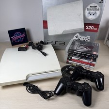 Sony PlayStation 3 Slim PS3 Bianca 320GB 3003LB, Boxata, 8 Giochi, 2 Controller