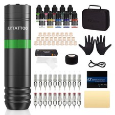 EZ Kit Macchina per Tatuaggi - Kit per Tatuaggi di Penna Rotante per (q1J)