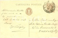 1931 CHIANCIANO TERME (SI) Giorgio CARTEI in gita alla Verna Cartolina AUTOGRAFO