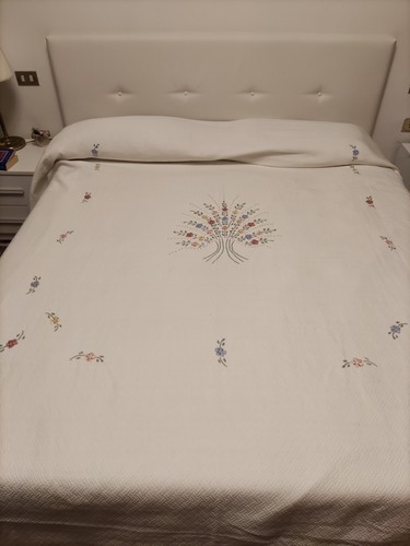 Copriletto cotone bianco - cotone,
