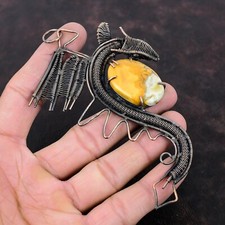 Ciondolo drago avvolto filo