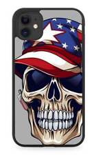 Custodia telefono gomma scheletro patriota americano simbolo bandiera patriottica America AB85