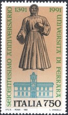 1992 italia repubblica Università Ferrara MNH