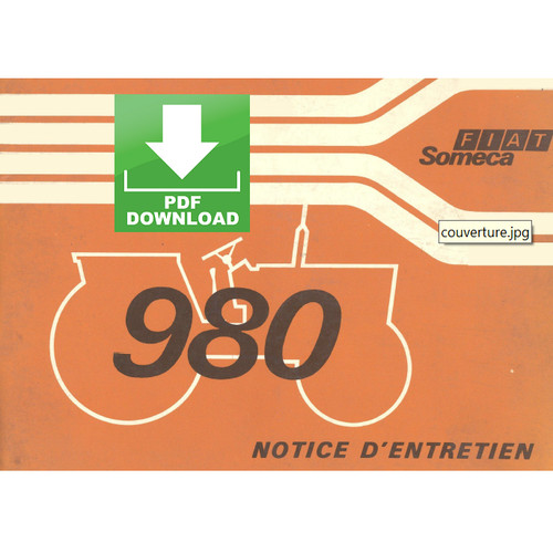 Trattore fiat 980 manuale uso - 980,