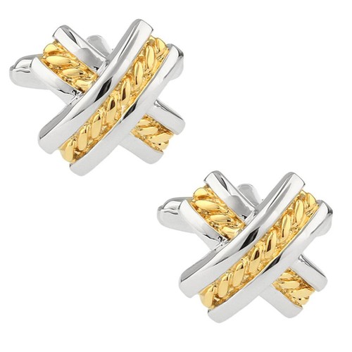 Gemelli incrociati fiocco - , oro