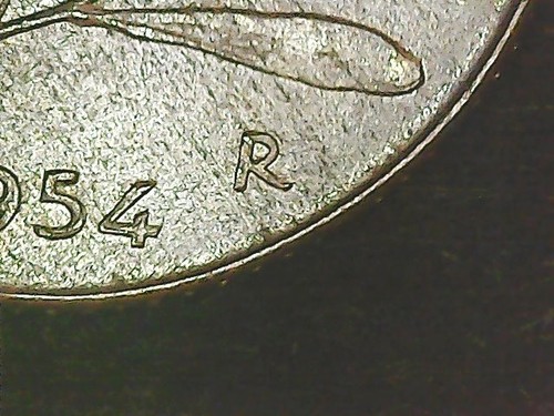 Lire 1954 errore segno - lire,