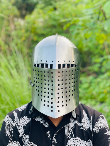 Medieval barbute helmet 18 - medieval, helmet: