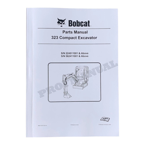Bobcat 323 manuale catalogo - manuale,