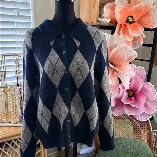 Maglione blu e grigio - maglione, h&m