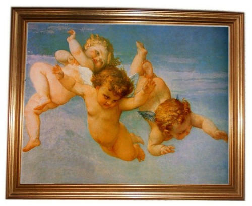 Stampa angeli tela - su, con