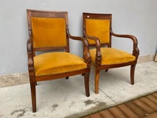 Coppia di Poltrone Impero in Mogano - Restaurata (in corso d'opera)_car 2967