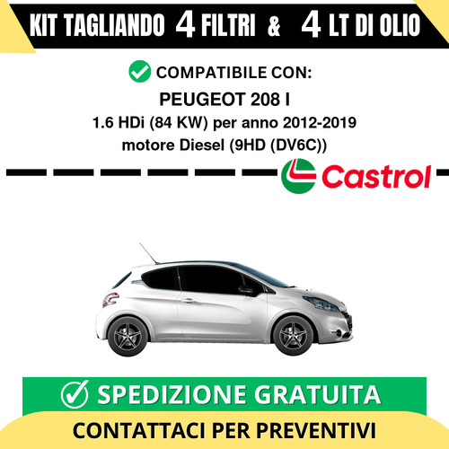 Tagliando per peugeot 208 - tagliando,