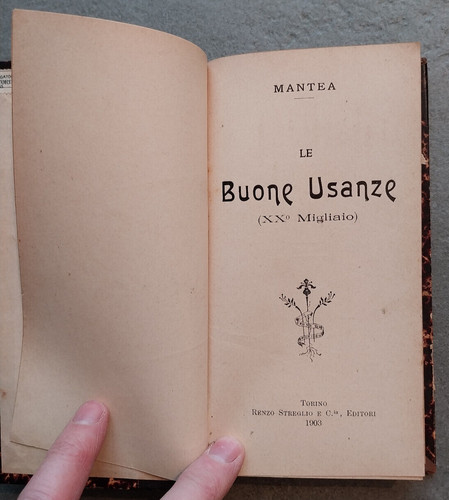Mantea buone usanze - le,
