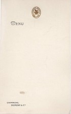 [KMO] MENU' D'EPOCA CHAMPAGNE DUMINY & C°