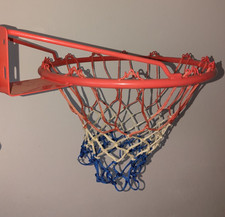 Canestro Basket Da Muro in Ferro Con Rete in Nylon per Esterno E Interno, Φ46Cm