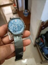 orologio uomo  nuovo ancore con pellicola colore ro con quadrante blu notte 