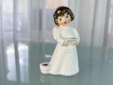 Statua Goebel porcellana angelo da collezione portacandele 14 cm ottime condi...