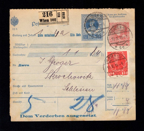 Austria 1914 rara carta - rara,