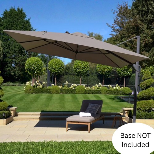 Ombrellone sbalzo grigio 3m - sbalzo,