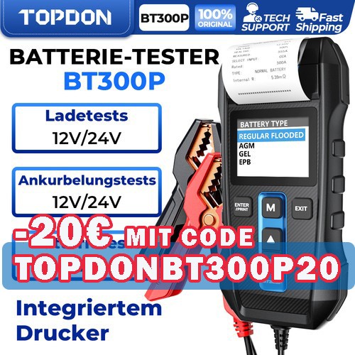 Topdon bt300p 12v 24v - topdon,