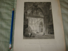 1800 ENGRAVING CHURCH SANTA