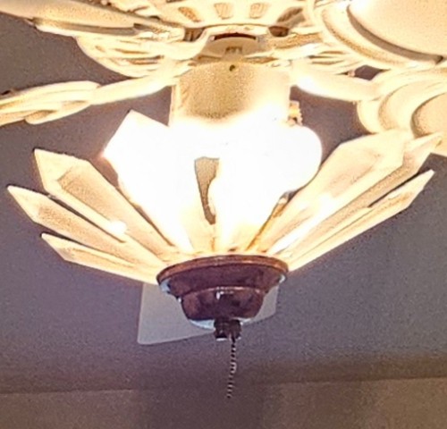 Lampadario art decò - lampadario,