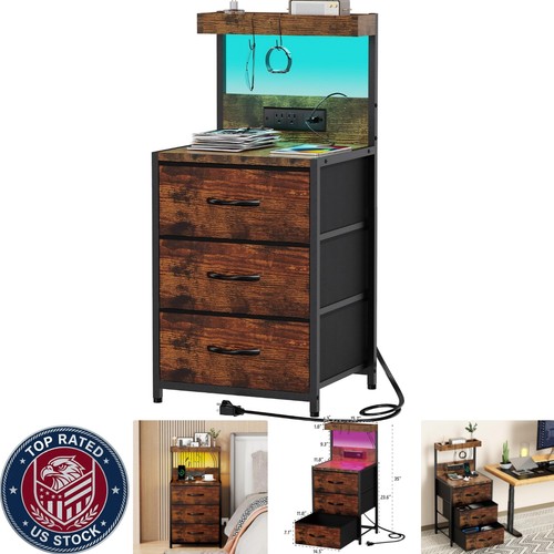 Elegante comodino alto con