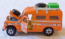 Mebetoys Land Rover Trans American Tour A-40, very good, 4 aperture. No box