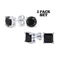 Set 2 pezzi orecchini a perno