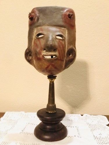 Maschera terracotta messico - maschera,
