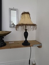  Lampade da tavolo in legno tornito nero con prolunga Verdigris + interruttore in linea. 