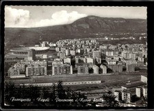 cartolina postcard Calcio Fuorigrotta Napoli Panorama e Nuovo Stadio 1961